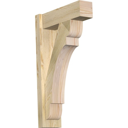 Ekena Millwork Olympic Block Rough Sawn Outlooker, Douglas Fir, 6"W x 18"D x 30"H OUT06X18X30OLY05RDF